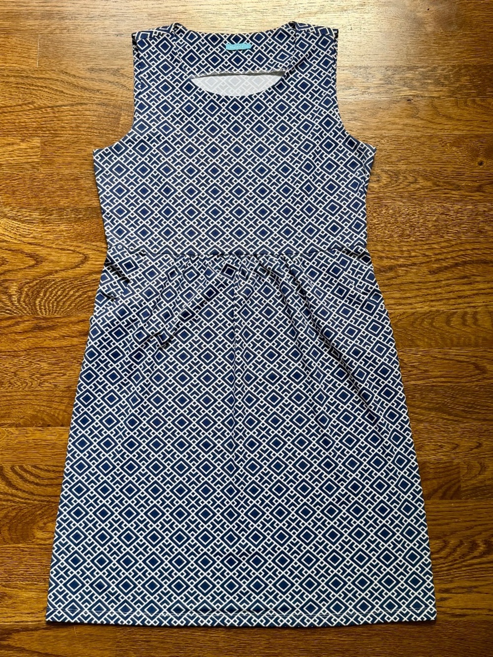 J. McLaughlin Geometric Print Catalina Cloth Sleeveless Dress Medium